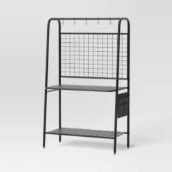 A-Frame Metal Outdoor Potting Bench Black - Room Essentials