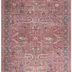 4' x 6' Nicole Curtis Machine Washable Series 1 Vintage Flatweave Indoor Rug