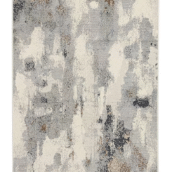 5'x7' Watercolor Area Rug Gray - Threshold™: Geometric Pattern, Skid-Resistant, Medium Pile, Indoor Use