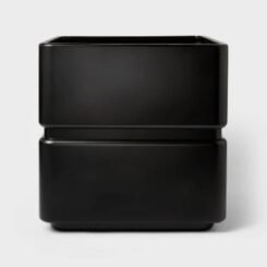 Hilton Carter for Target 16" Wide Square Indoor Outdoor Planter Pot Black