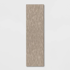 2'x7' Washable Weave Herringbone Runner Rug Cream - Threshold™