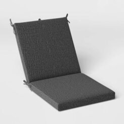 43"x21" Solid Woven Outdoor Chair Cushion Charcoal - Threshold