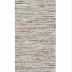2'4"x7' Runner Woven Rug Natural - Threshold™: Handmade Multi-Stripe Jute & Cotton Flat Pile Indoor Decor