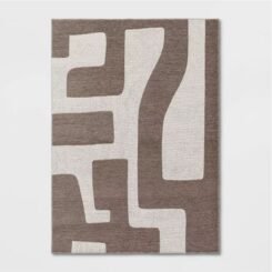 Modern Geo Rectangular Woven Indoor Outdoor Area Rug - Threshold™