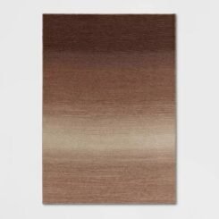 7'10"x10' Rectangular Woven Indoor Outdoor Area Rug Sunset Ombre Reds - Threshold: UV & Fade Resistant, Pet-Friendly
