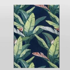 5'x7' Banana Leaf Rectangular Woven Outdoor Area Rug Multicolor - Threshold