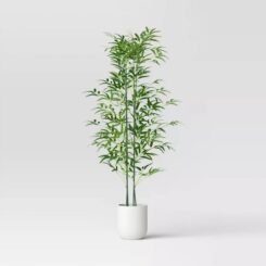 55" Large Bamboo Leaf Tree Artificial Plant - Threshold