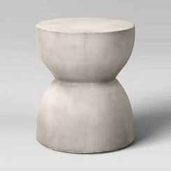 Faux Stone Hourglass Shaped Patio Accent Table - Threshold