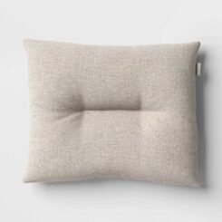 20"x24" Heathered Outdoor Deep Seat Back Cushion Crushed Stone - Threshold