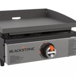 Blackstone 17" Tabletop Griddle Gas Grill 2142: Propane Powered, 1 Burner, Cast Iron Surface