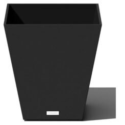 Veradek Nobleton Rectangular Outdoor Planter Box Black 16"x16"x18"