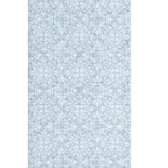 TOWN & COUNTRY BASICS Comfort Plus Vintage Medallion Tile Anti Fatigue Comfort Mat, Kitchen Runner Mat, with Non-Slip Backing, Blue, 18"x55"
