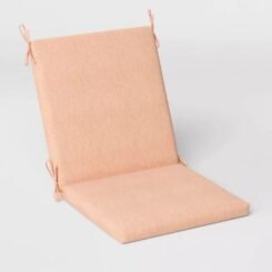 43"x21" Solid Woven Outdoor Chair Cushion Melon - Threshold
