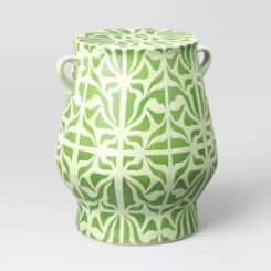 Ceramic Round Garden Patio Accent Table - Opalhouse™ designed with Jungalow™