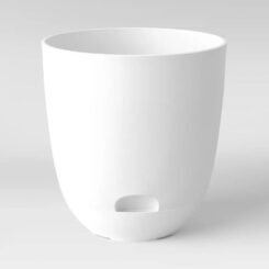 Self-Watering Plastic Indoor Outdoor Planter Pot White 20"x20" - Room Essentials