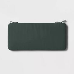 17"x37" Outdoor Bench Cushion Fern Shower Green - Room Essentials: Water-Resistant Patio Seat, UV-Protected