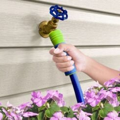 Ray Padula InfiniFlo 100ft Silver Medium Duty Garden Hose: Leak-Resistant, PVC, Comfi-Grip